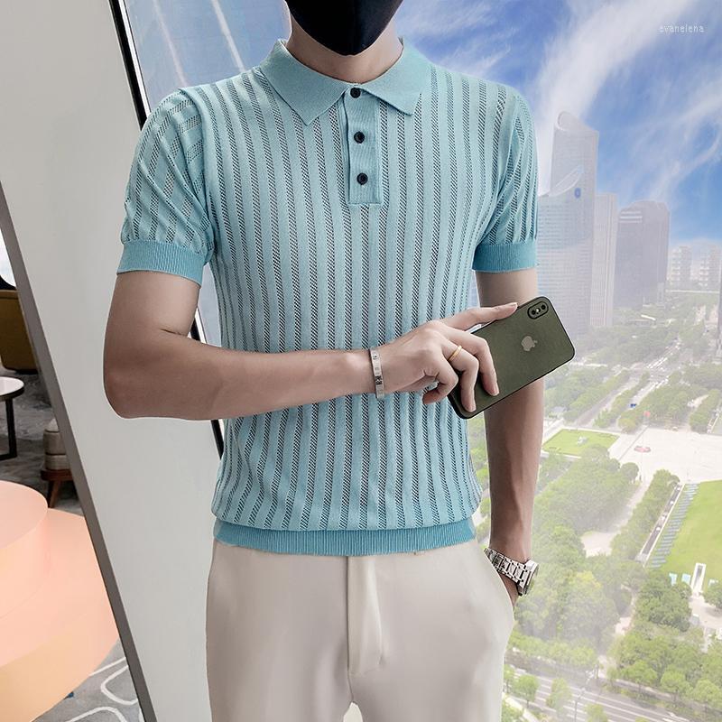 Men's Polos Cutout Striped Knitted Shirts Men Summer Short Sleeve Slim Business Social Casual Fashion Lapel Tee Tops ClothingMen's Men'sMen', Black
Men's Polos Cutout Striped Knitted Shirts Men Summer Short Sleeve Slim Business Social Casual Fashion Lapel Tee Tops ClothingMen's Men'sMen', Black