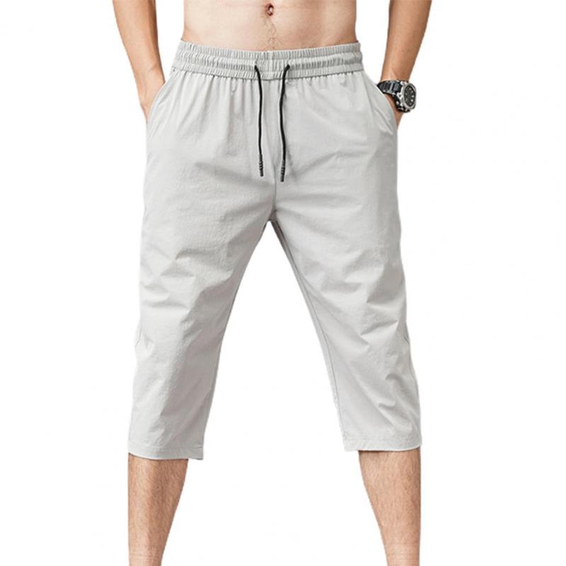 Men's Pants Mens Summer Solid Color Capri Elastic Waist Men Drawstring 3/4 Length Cropped Trousers Sweatpants Casual Male SportspantsMen's, Black
Men's Pants Mens Summer Solid Color Capri Elastic Waist Men Drawstring 3/4 Length Cropped Trousers Sweatpants Casual Male SportspantsMen's, Black