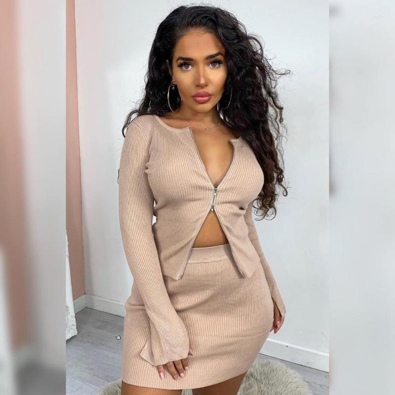 Sexy V-Neck Long Sleeve Top And Skirt Two Piece Set Outfits Fashion Matching Sets High Waist Skirts Women' Tracksuits, Khaki
Sexy V-Neck Long Sleeve Top And Skirt Two Piece Set Outfits Fashion Matching Sets High Waist Skirts Women' Tracksuits, Khaki