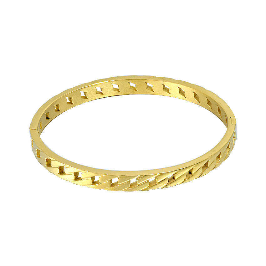 2022 Gold Stainless Steel Woman Bangle Hollow Out Luxury Band Wristband Jewellery Christmas Gift Female Wedding Holiday Party Elegant Vintage Casual Nobby
2022 Gold Stainless Steel Woman Bangle Hollow Out Luxury Band Wristband Jewellery Christmas Gift Female Wedding Holiday Party Elegant Vintage Casual Nobby