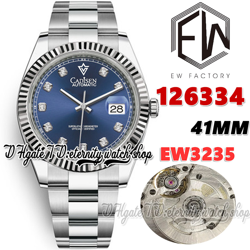 EWF V3 ew126334 Cal.3235 ew3235 Automatic Mens Watch 41MM Blue Dial Diamonds Markers 904L Stainless Steel Bracelet With Same Serial Warranty Card eternity Watches, Watch waterproof cost
EWF V3 ew126334 Cal.3235 ew3235 Automatic Mens Watch 41MM Blue Dial Diamonds Markers 904L Stainless Steel Bracelet With Same Serial Warranty Card eternity Watches, Watch waterproof cost