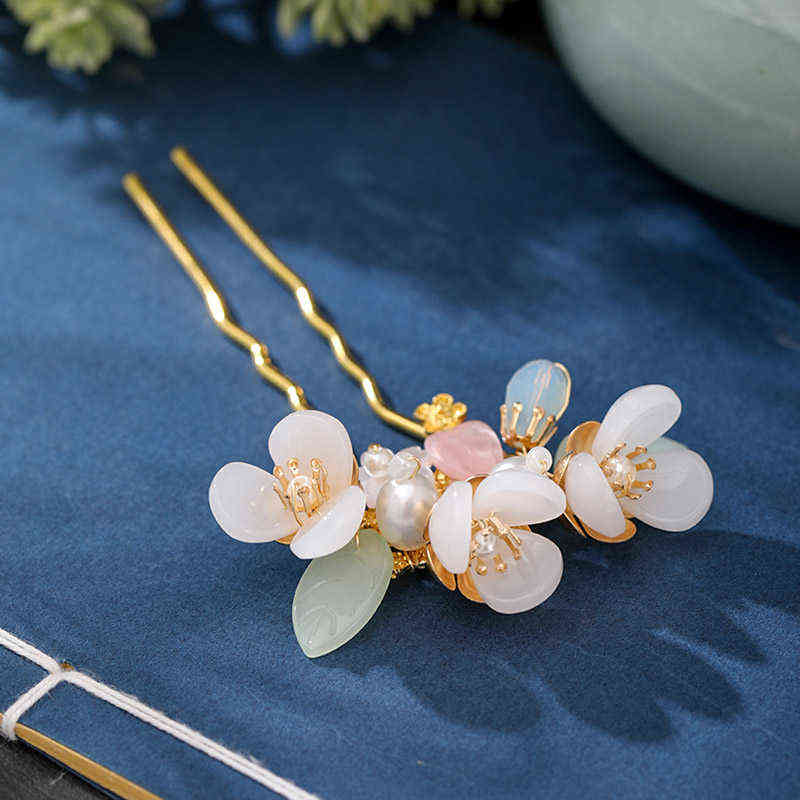 U Shaped Sticks High Fashion Handmade Vintage Simulated Pearls Wer Hairpins Bride Noiva Wedding Hair Accessories Jewelry Aa220321