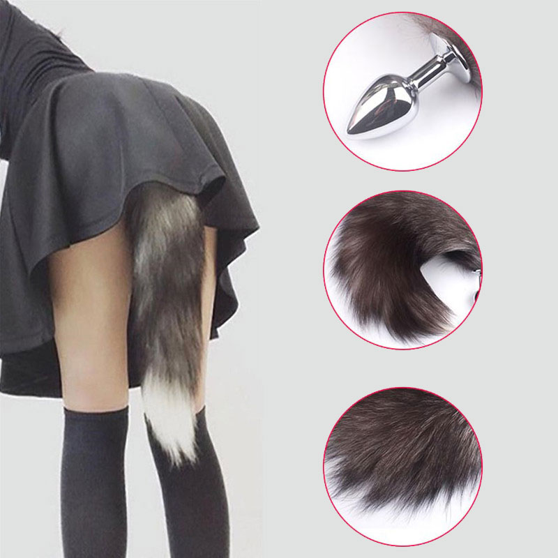 Fox Tail Butt Plug Metal Adult Products Anal Toys for Woman Couples Men Adults Games