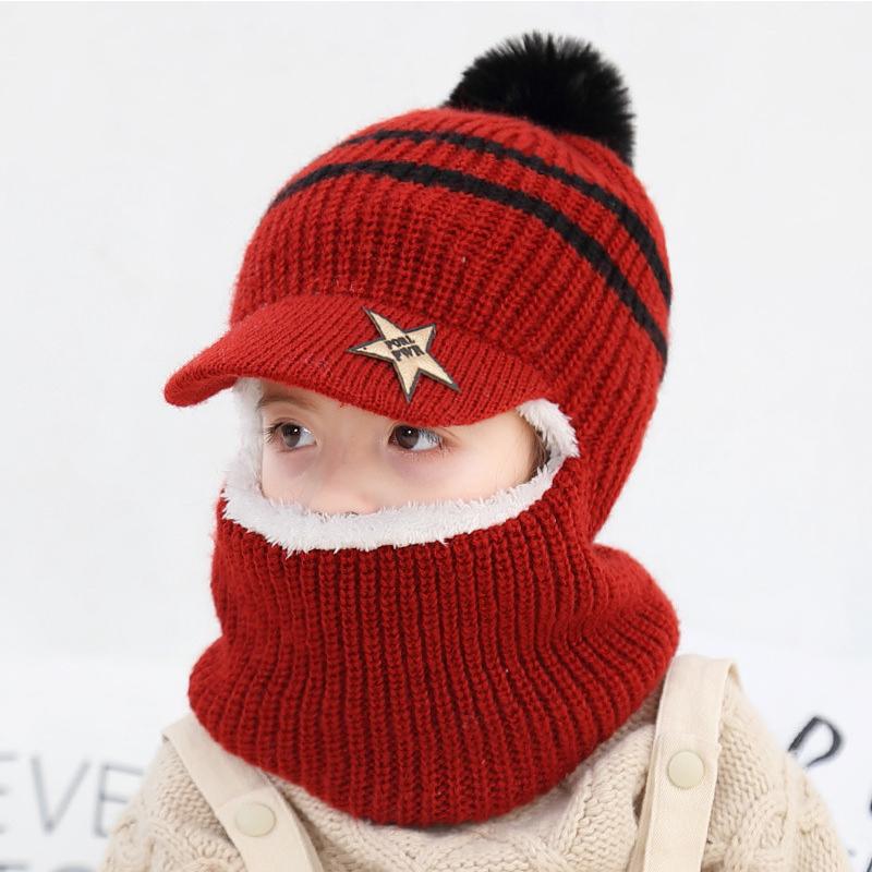 Berets Knitted Short Plush Hooded Scarf Kids Hat And Child Winter Warm Protection Ear Pom Cap Scarves Girls Boy Accessory, Grey
Berets Knitted Short Plush Hooded Scarf Kids Hat And Child Winter Warm Protection Ear Pom Cap Scarves Girls Boy Accessory, Grey