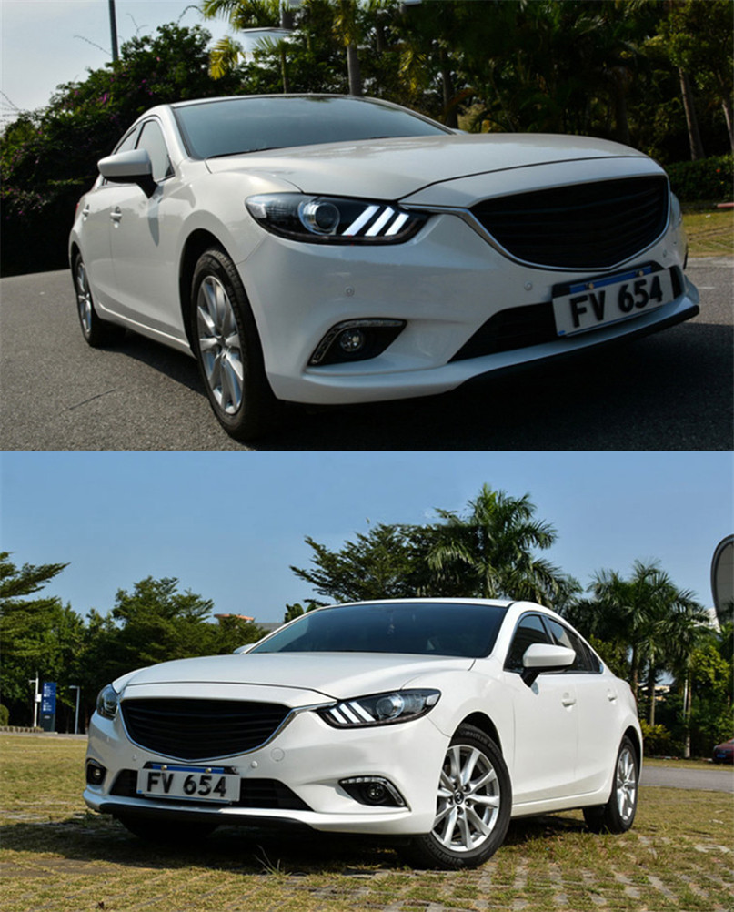 Head Lamp For Atenza LED Headlight 2013-16 Mazda 6 Daytime Lights mustang LED Lamps or Xenon Headlights