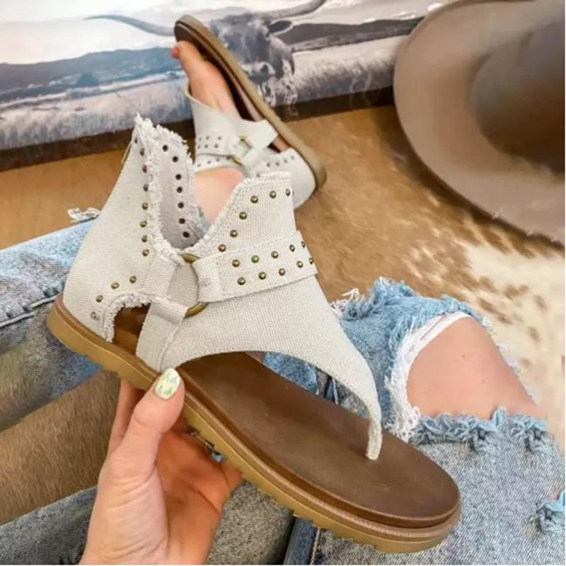 Sandals Sandalias Romanas De Mezclilla Con Remaches Para Mujer Zapatos A La Moda Remache Espiga Suela Plana BlandaSandals, Auburn
Sandals Sandalias Romanas De Mezclilla Con Remaches Para Mujer Zapatos A La Moda Remache Espiga Suela Plana BlandaSandals, Auburn