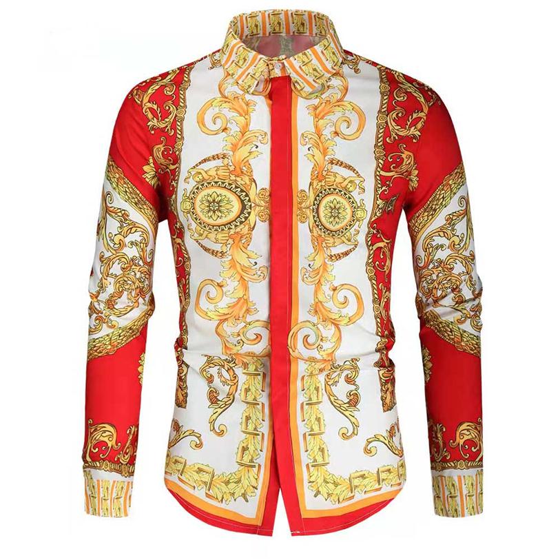 2022 New Autumn Hipster Long Sleeve Fancy Men Luxury Design Baroque Floral Print Wedding Party Prom Shirts Mens Medusa Shirts217k
2022 New Autumn Hipster Long Sleeve Fancy Men Luxury Design Baroque Floral Print Wedding Party Prom Shirts Mens Medusa Shirts217k