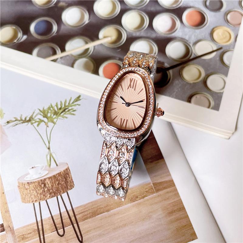Wristwatches Brand Wrist Watches Women Girl Ladies Snake Shape Diamond Style Luxury Steel Metal Band Quartz Clock B11, Rose gold silver
Wristwatches Brand Wrist Watches Women Girl Ladies Snake Shape Diamond Style Luxury Steel Metal Band Quartz Clock B11, Rose gold silver