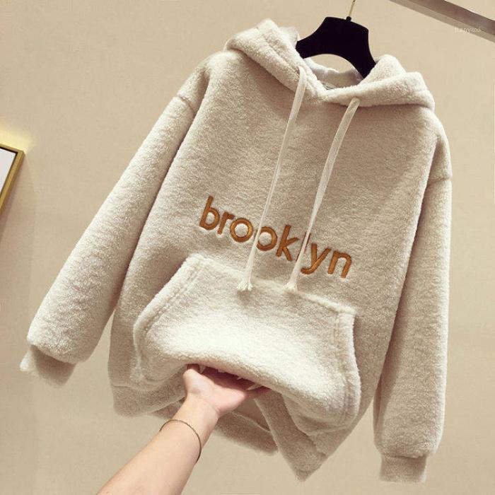 Women' Hoodies & Sweatshirts 2022 Autumn/winter Lamb Velvet Jacket Korean Version Of The Student Loose Hooded Top Plus Thick Warm Girl, Navy
Women' Hoodies & Sweatshirts 2022 Autumn/winter Lamb Velvet Jacket Korean Version Of The Student Loose Hooded Top Plus Thick Warm Girl, Navy