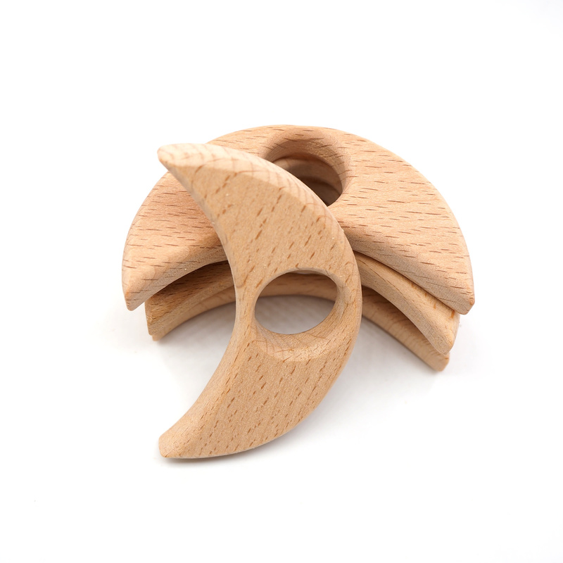 Chenkai 10PCS Wooden Elephant Sheep Airplane Heart Dinosaur Horse Teether Eco-Friendly Unfinished Baby Grasping Pacifier 220507