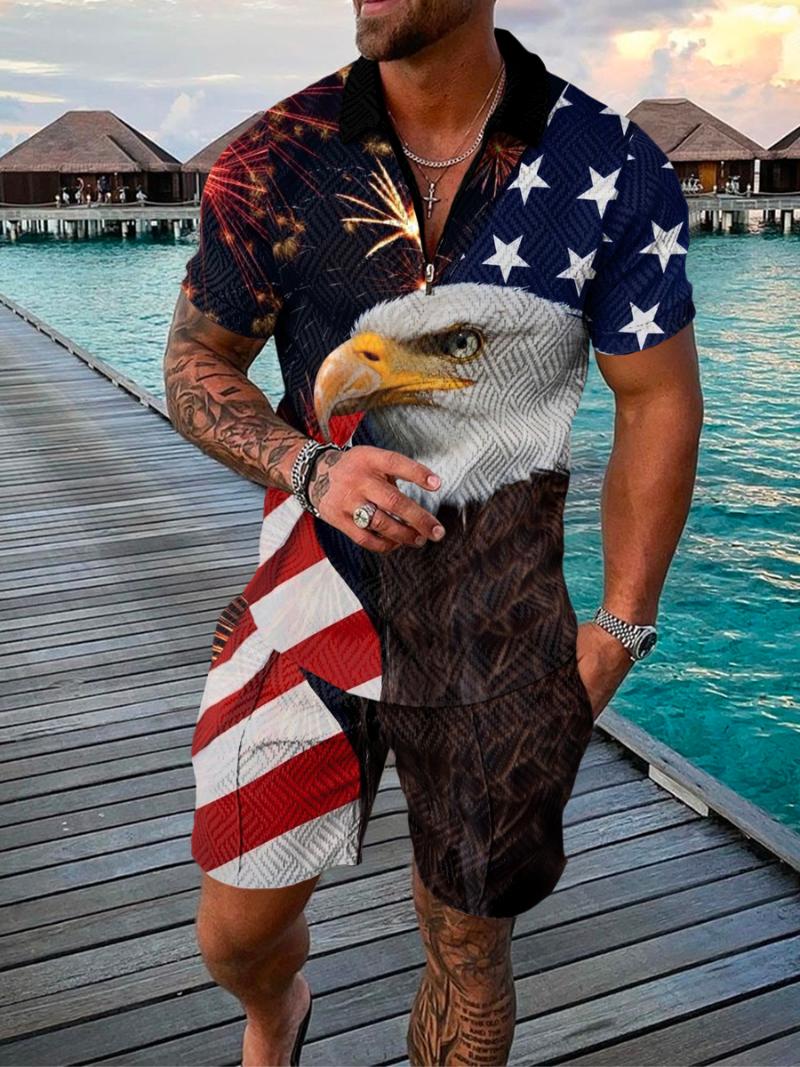 Men' Tracksuits Casual Shirt Shorts Sets 2022 Summer Male 3D Printing Tshirt Suits American Flag Eagle Men' Clothing SweatshirtMen' M, Plt0080
Men' Tracksuits Casual Shirt Shorts Sets 2022 Summer Male 3D Printing Tshirt Suits American Flag Eagle Men' Clothing SweatshirtMen' M, Plt0080