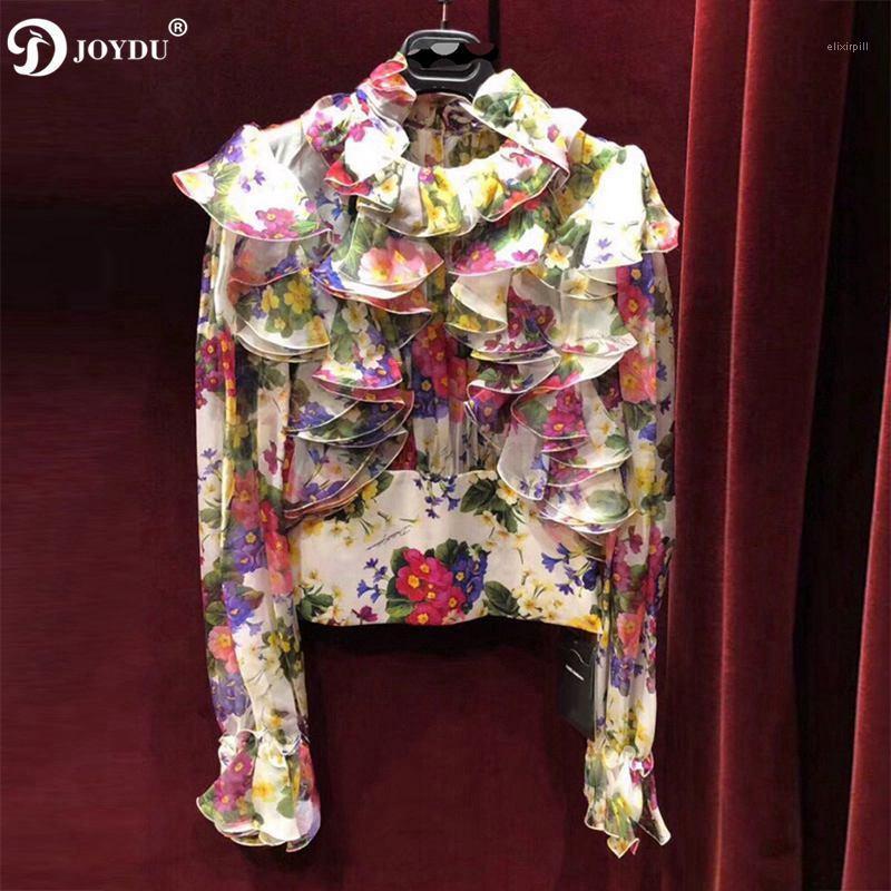 Women' Blouses & Shirts JOYDU Fashion Brand Designer Vintage For Women Flare Sleeve Ruffled Floral Print Chiffon Blouse Tops 2022 Blusa Fem, Multi
Women' Blouses & Shirts JOYDU Fashion Brand Designer Vintage For Women Flare Sleeve Ruffled Floral Print Chiffon Blouse Tops 2022 Blusa Fem, Multi