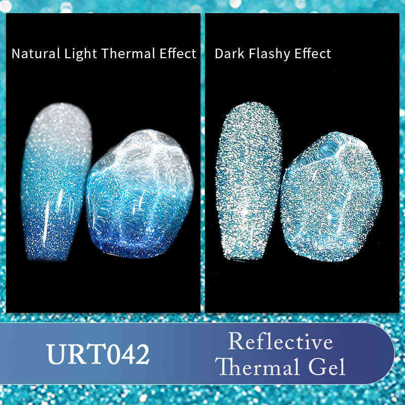 NXY Nail Gel Glitter Thermal Polish Reflective Purple Blue Semi Permanent Varnish Soak Off Uv All for Manicure 0328