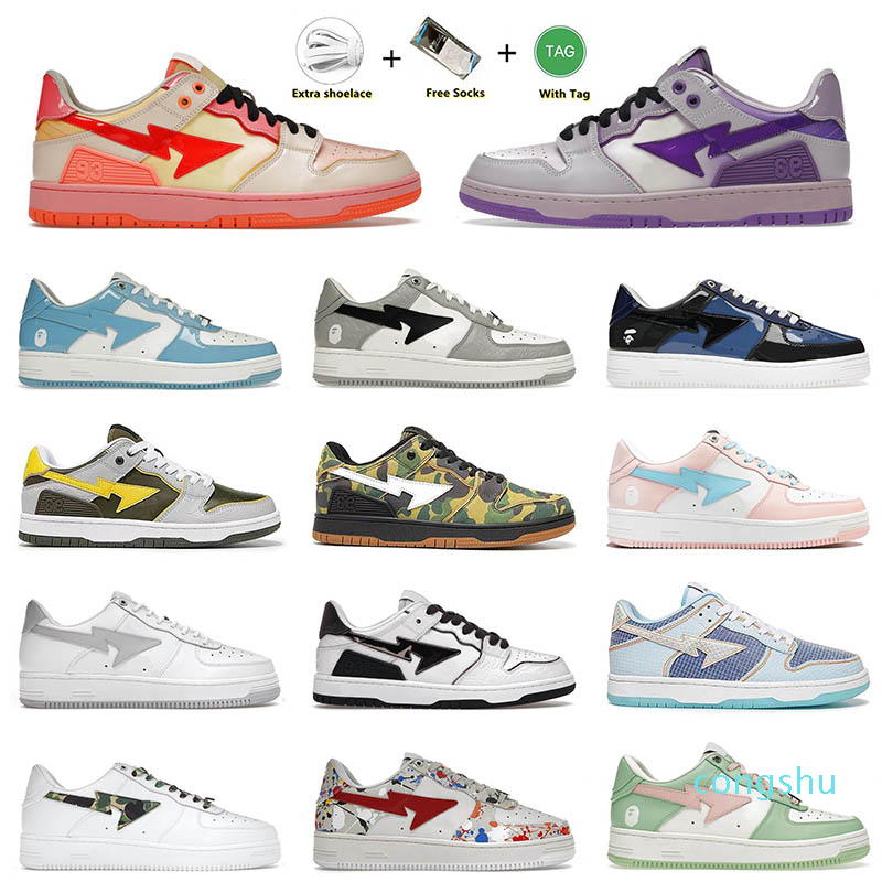 Top Fashion Skate Low Bapesta Casual Shoes Orange Purple Black White Pastel Pink Paint Beige Bapestas Baped Sk8 Sta Men Women Sneakers Trainers 36-45, Other colours
Top Fashion Skate Low Bapesta Casual Shoes Orange Purple Black White Pastel Pink Paint Beige Bapestas Baped Sk8 Sta Men Women Sneakers Trainers 36-45, Other colours