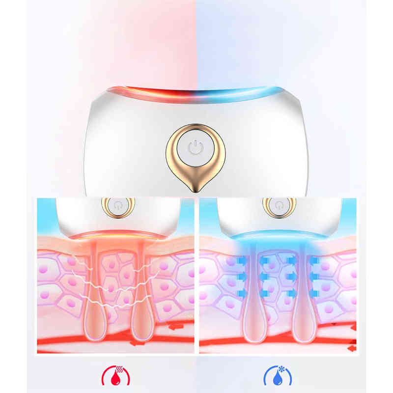 Face Care Devices Neck Massager Okachi Gliya Arrival Facial Massage Skin Firming Wrinkle Removing Vibration Cold Hot Compress Led Ems Therapy 0727