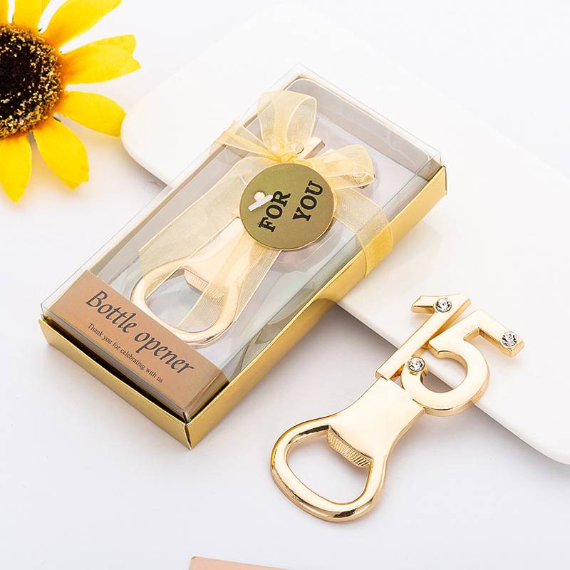 Wedding Party Gifts 15th Anniversary souvenirs of bottle Opener gift for Party decorations and birthday favors
Wedding Party Gifts 15th Anniversary souvenirs of bottle Opener gift for Party decorations and birthday favors