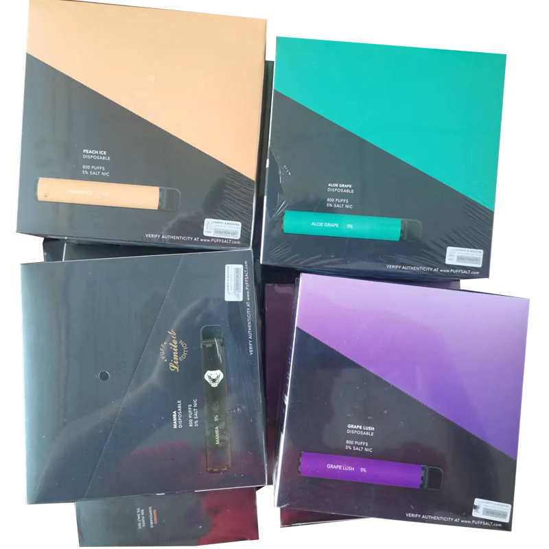 2022 Puff Plus 800 puffs Disposable Vape Pen E-cigarettes Device Pre Filled 3.2ml Pods Cartridge E-cigarette