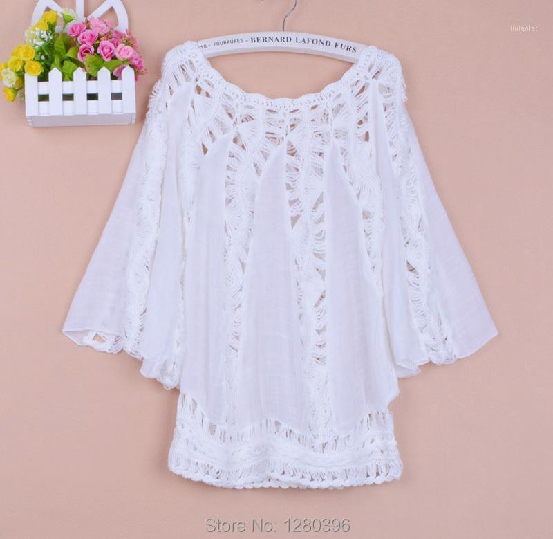 Blouse Summer Autumn Fashion Hollow Out Handmade Crocheted Batwing Sleeve Cotton Pullover Women Shirt 1707 Women's Blouses & Shirts, Beige
Blouse Summer Autumn Fashion Hollow Out Handmade Crocheted Batwing Sleeve Cotton Pullover Women Shirt 1707 Women's Blouses & Shirts, Beige