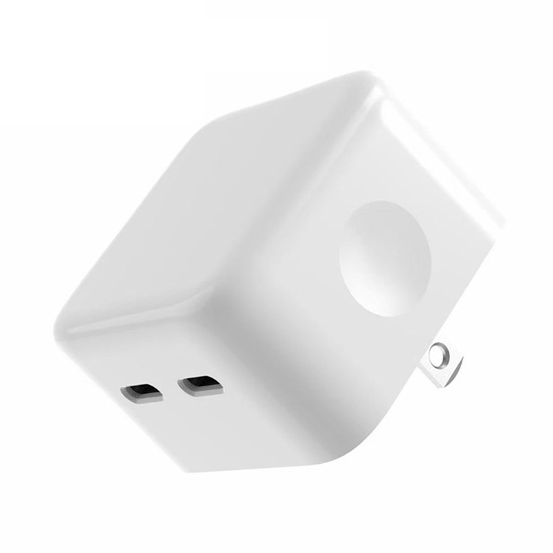 PD 35W 2 in 1 Chargers Dual USB-C port power AC adapter Super fast charging US EU Wall Plug for MacBook mini iphone 16 15 14 13 12 11 X pro max Double