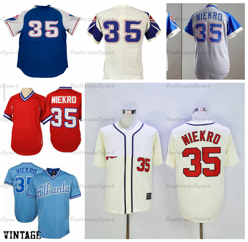 Vintage 1973 Atlanta Phil Niekro 35 Baseball Jerseys Blue Red Stitched Shirts Mens M
Vintage 1973 Atlanta Phil Niekro 35 Baseball Jerseys Blue Red Stitched Shirts Mens M