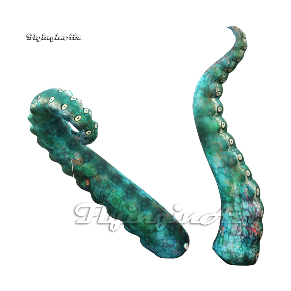 Customized Giant Inflatable Squid Arms Air Blow Up Octopus Sucker-bearing Tentacle Model For Building Wall Decoration