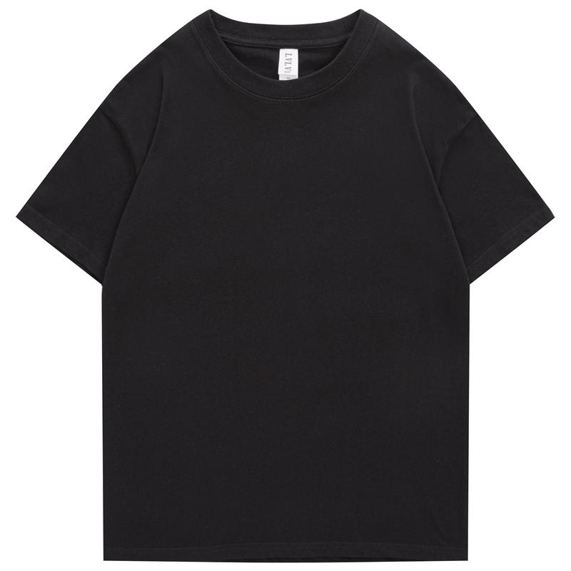 Men's T-Shirts 240G Xs-4Xl Men Male Summer Casual Tshirts Short Drop Shoulder Cotton Basic Plain Solid Tee Shirts Women Plus Sizem