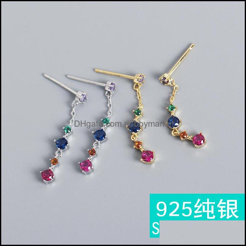 Genuine 925 Sterling Sier Luxury Colorf Zircon Tassel Drop Earrings For Women Bohemian Party Charming Fashion Jewelry Delivery 2021 Other Es
Genuine 925 Sterling Sier Luxury Colorf Zircon Tassel Drop Earrings For Women Bohemian Party Charming Fashion Jewelry Delivery 2021 Other Es