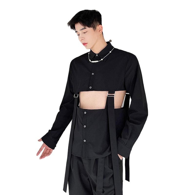 Men's Casual Shirts Men's Removable Hem Japan Korean Style Vintage Streetwear Fashion Long Sleeve Tops Male Dress Shirt Stage ClothingMe, C0233 white
Men's Casual Shirts Men's Removable Hem Japan Korean Style Vintage Streetwear Fashion Long Sleeve Tops Male Dress Shirt Stage ClothingMe, C0233 white