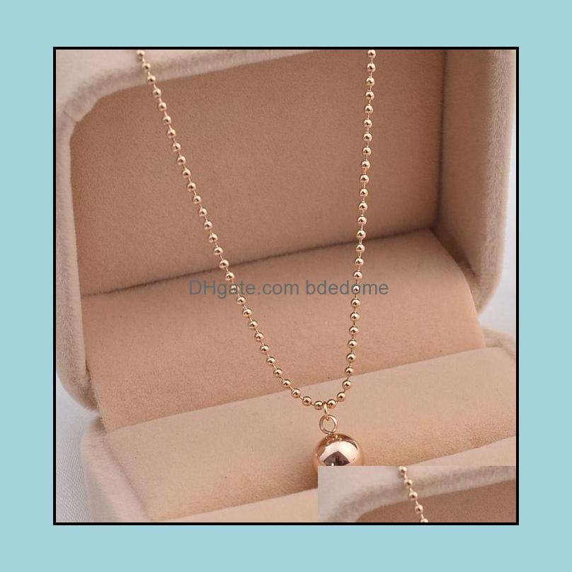Pendant Necklaces Pendants Jewelry Smooth Steel Ball Necklace Titanium Rose Gold Color Woman Fine Jewelr Dhgsl
Pendant Necklaces Pendants Jewelry Smooth Steel Ball Necklace Titanium Rose Gold Color Woman Fine Jewelr Dhgsl