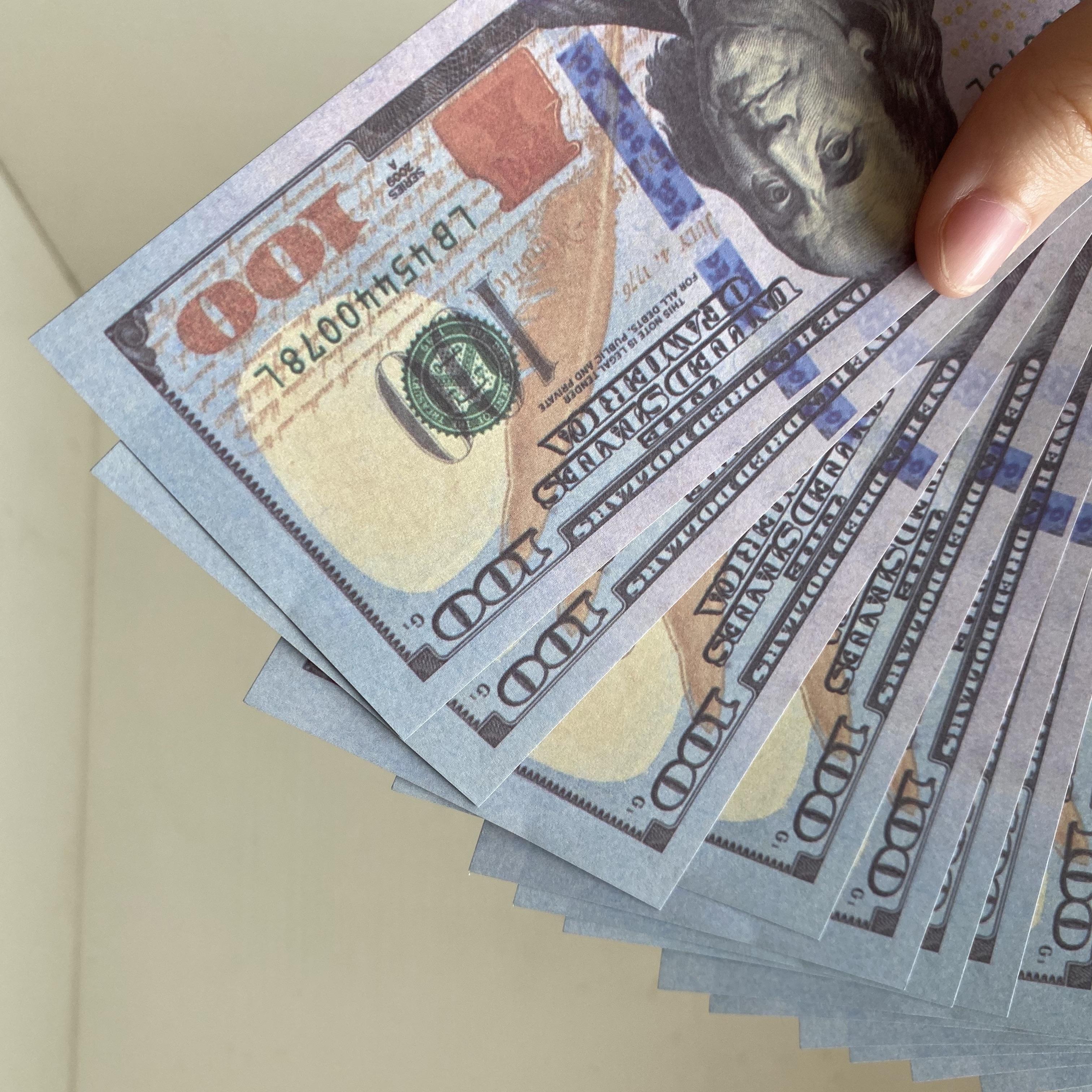 Dollar Gift Money Play Banknote USD 100 Fake Normal Euro Size Prop Bags-D1 Creative Movie Children's Fvfoa
Dollar Gift Money Play Banknote USD 100 Fake Normal Euro Size Prop Bags-D1 Creative Movie Children's Fvfoa