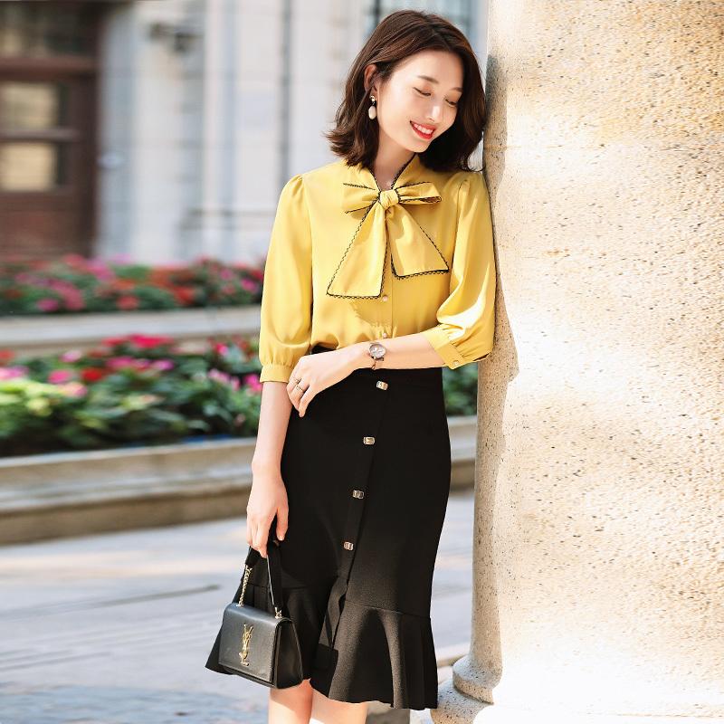 Two Piece Dress 2022 Fashion Women 2 Pieces Formal Professional Suit With Skirt And Blouse Tops Bow Tie Female Office Ladies Shirt Suits, Whie blouse only
Two Piece Dress 2022 Fashion Women 2 Pieces Formal Professional Suit With Skirt And Blouse Tops Bow Tie Female Office Ladies Shirt Suits, Whie blouse only