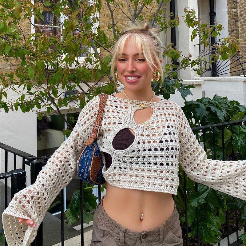 Women' Sweaters Hollow Out Knit Cropped Top Women Vintage Distressed Crochet O Neck Long Sleeve T Shirt Casual Loose Pullovers Chic TopsWom, White
Women' Sweaters Hollow Out Knit Cropped Top Women Vintage Distressed Crochet O Neck Long Sleeve T Shirt Casual Loose Pullovers Chic TopsWom, White