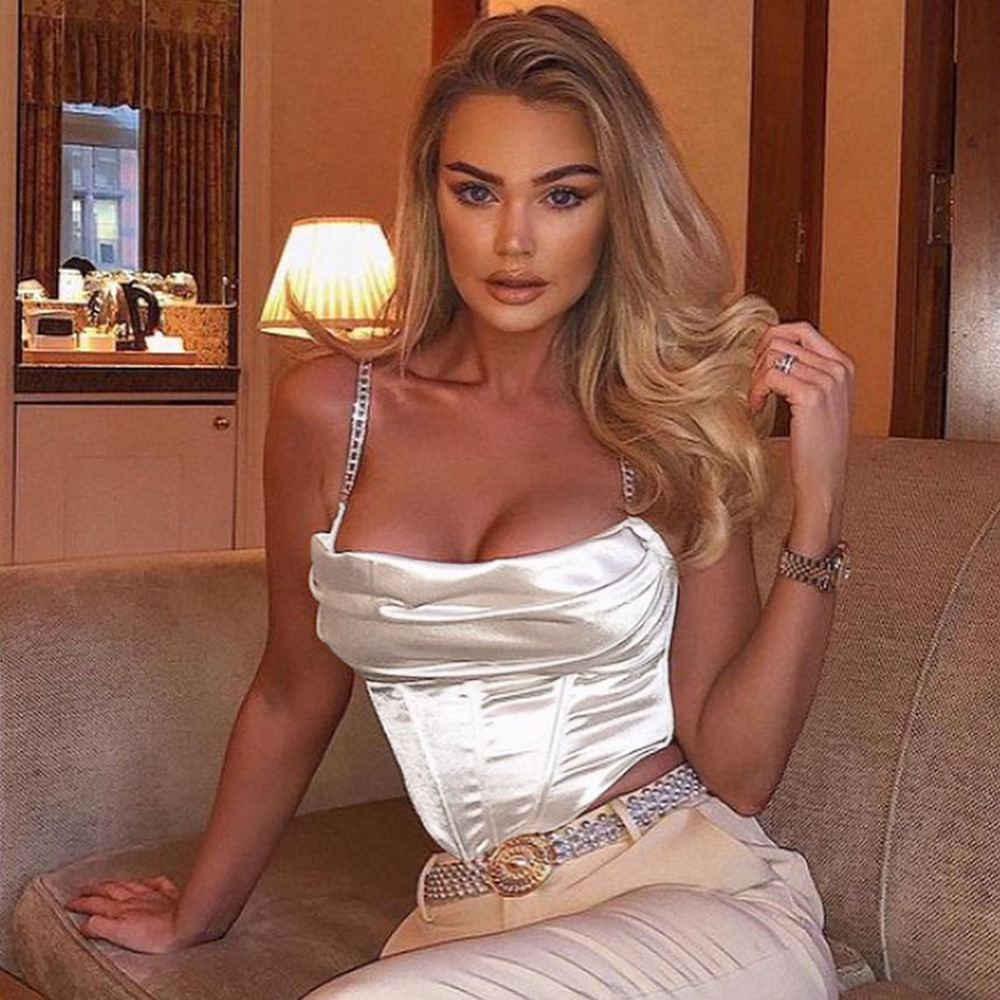 Women' Tanks & Camis Stian Draped Corset Top Solid Color Sexy Camis Party Club Tops 5 Colors -XL, White
Women' Tanks & Camis Stian Draped Corset Top Solid Color Sexy Camis Party Club Tops 5 Colors -XL, White