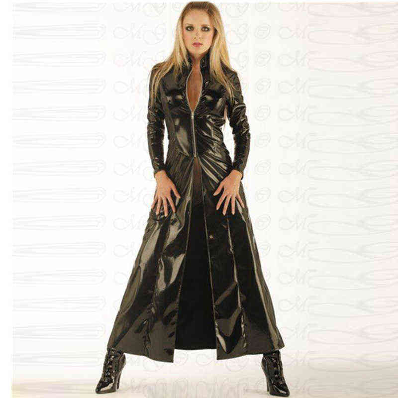 Fashion sexy plus size vinyl clubwear balck pvc faux leather long sleeves gothic long coat for men women PU leather coat trench L220728, Black
Fashion sexy plus size vinyl clubwear balck pvc faux leather long sleeves gothic long coat for men women PU leather coat trench L220728, Black