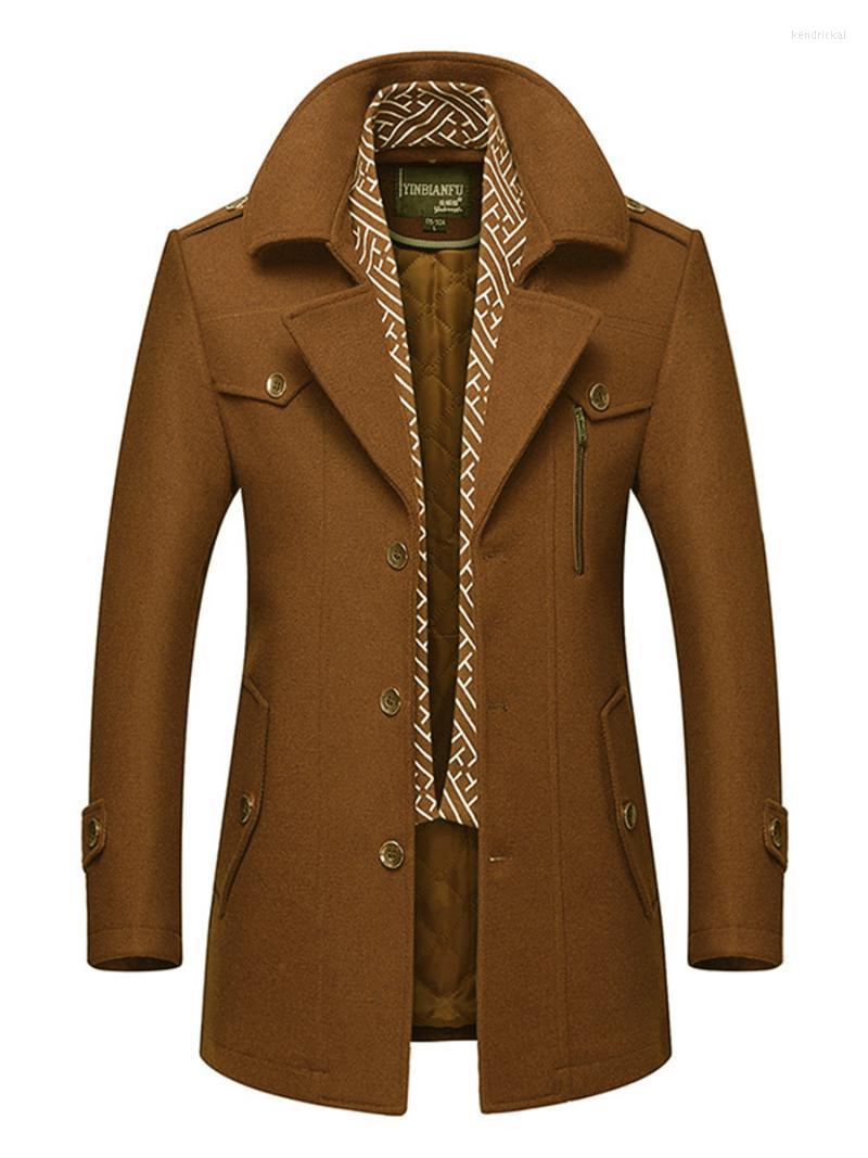 Men's Wool & Blends Autumn And Winter Mid-length Coats Middle-aged Woolen Coat Thick Business Scarf Collar Windbreaker Kend22, Black
Men's Wool & Blends Autumn And Winter Mid-length Coats Middle-aged Woolen Coat Thick Business Scarf Collar Windbreaker Kend22, Black