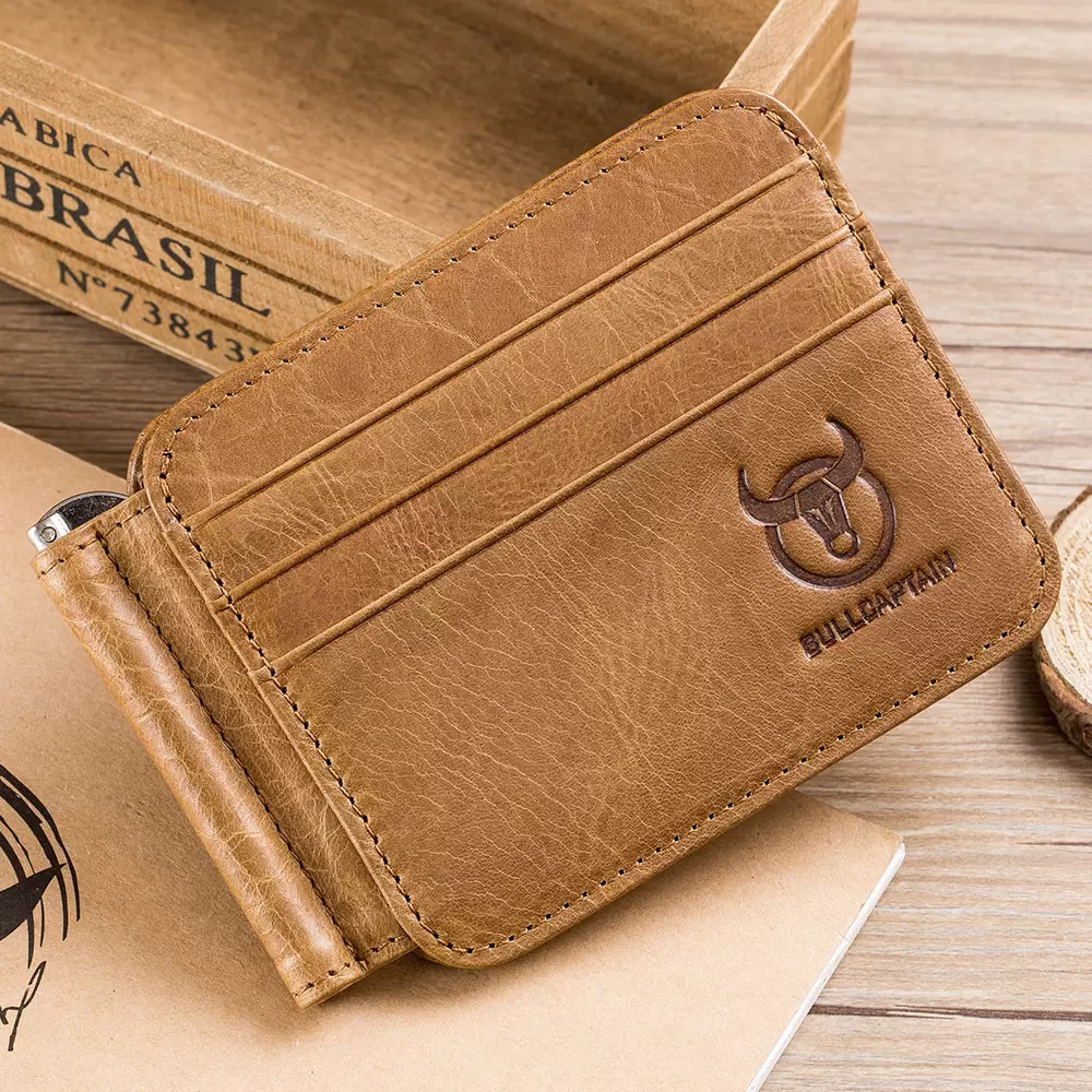 Slim Money Clips for Men Wallet Genuine Cowhide Leather Photo ID Credit Card Holder Front Pocket RFID Blocking Bifold Male Gift, Two bifold
Slim Money Clips for Men Wallet Genuine Cowhide Leather Photo ID Credit Card Holder Front Pocket RFID Blocking Bifold Male Gift, Two bifold