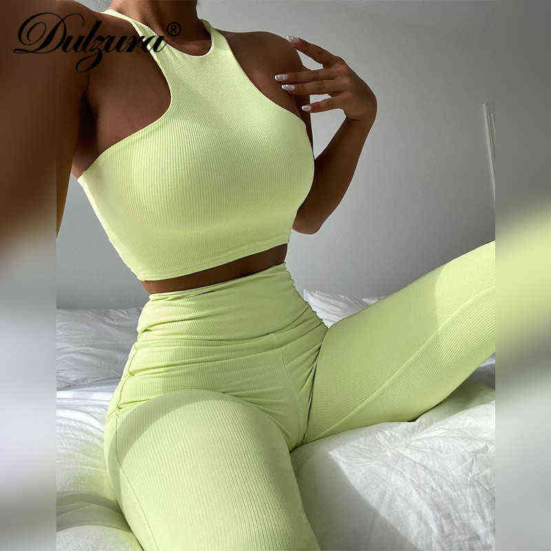 Dulzura Ribbed Women 2 Pieces Crop Top Tanks And Legging Set Bodycon Sporty Streetwear Tracksuit Work Out Elegant 2021 Summer Y220322, White
Dulzura Ribbed Women 2 Pieces Crop Top Tanks And Legging Set Bodycon Sporty Streetwear Tracksuit Work Out Elegant 2021 Summer Y220322, White