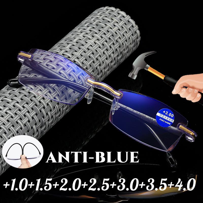 Sunglasses Rimless Reading Glasses Vintage Anti-blue Ray Eyeglasses Men Women Flexible Far Sight Diopter Eyewear Presbyopia GlassesSunglasse
Sunglasses Rimless Reading Glasses Vintage Anti-blue Ray Eyeglasses Men Women Flexible Far Sight Diopter Eyewear Presbyopia GlassesSunglasse