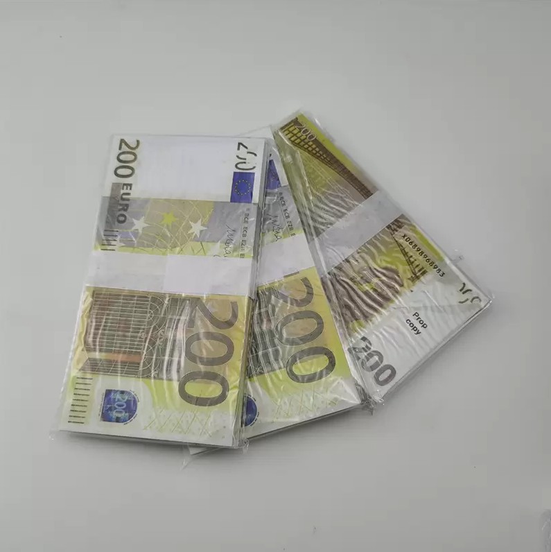 Other Festive Party Supplies 2022 Prop Money Toys Dollar Euros 10 20 50 200 500 commemorative fake Notes toy For Kids Christmas Gifts or Video Film 10