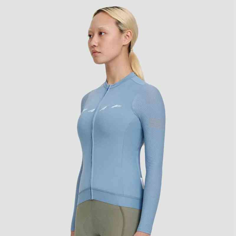 2022 MAAP New Summer Women Scalloped Breathable Mesh Long Sleeve Cycling Jersey Quick Dry MTB Bike Top With Webbing Hem T220729, Bib shorts
2022 MAAP New Summer Women Scalloped Breathable Mesh Long Sleeve Cycling Jersey Quick Dry MTB Bike Top With Webbing Hem T220729, Bib shorts