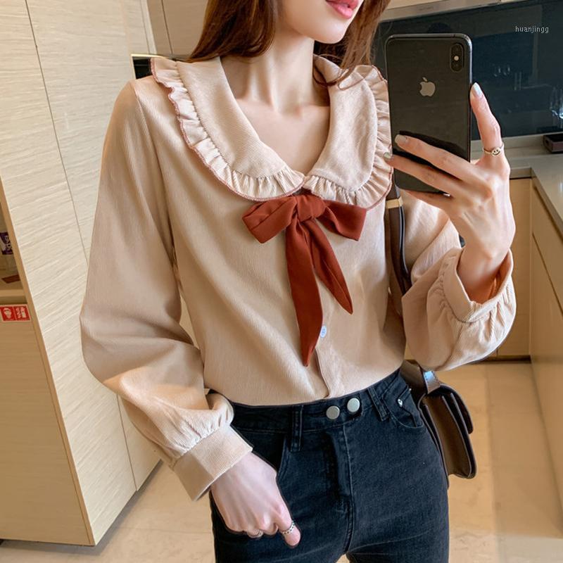 Women' Blouses & Shirts Corduroy Long Sleeve Women Tops Sweet Womens Shirt Vintage Turn-Down Collar Bow Clothes Blusas Mujer De Moda 2022, Pink
Women' Blouses & Shirts Corduroy Long Sleeve Women Tops Sweet Womens Shirt Vintage Turn-Down Collar Bow Clothes Blusas Mujer De Moda 2022, Pink