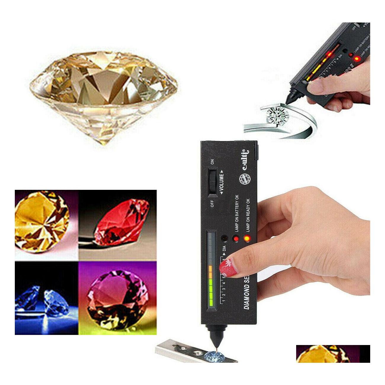Testers Measurements Jewelry Tools Equipment Portable High Accuracy Professional Diamond Tester Gemstone Selector Ll Jeweler Tool