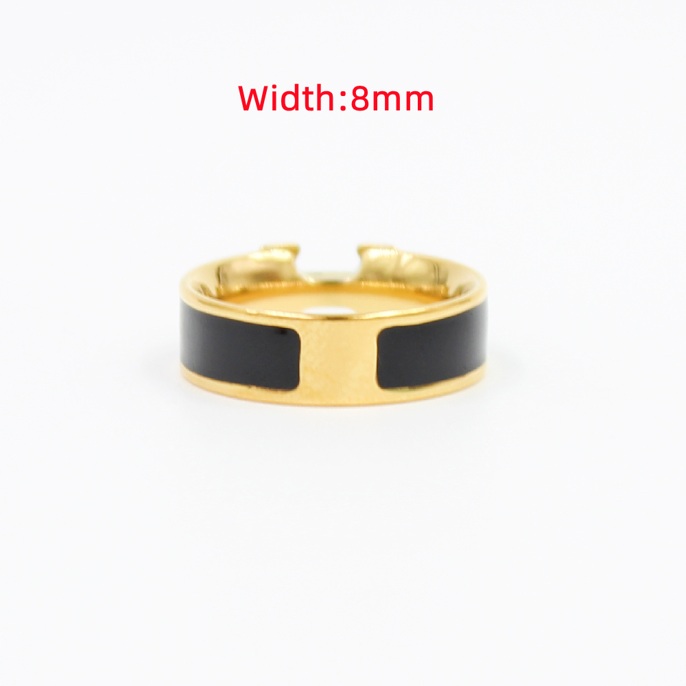 Top Quality 8mm Wide Design Stainless Steel Ring Classic Jewelry Men and Women Couple Rings Original Enamel Style
Top Quality 8mm Wide Design Stainless Steel Ring Classic Jewelry Men and Women Couple Rings Original Enamel Style