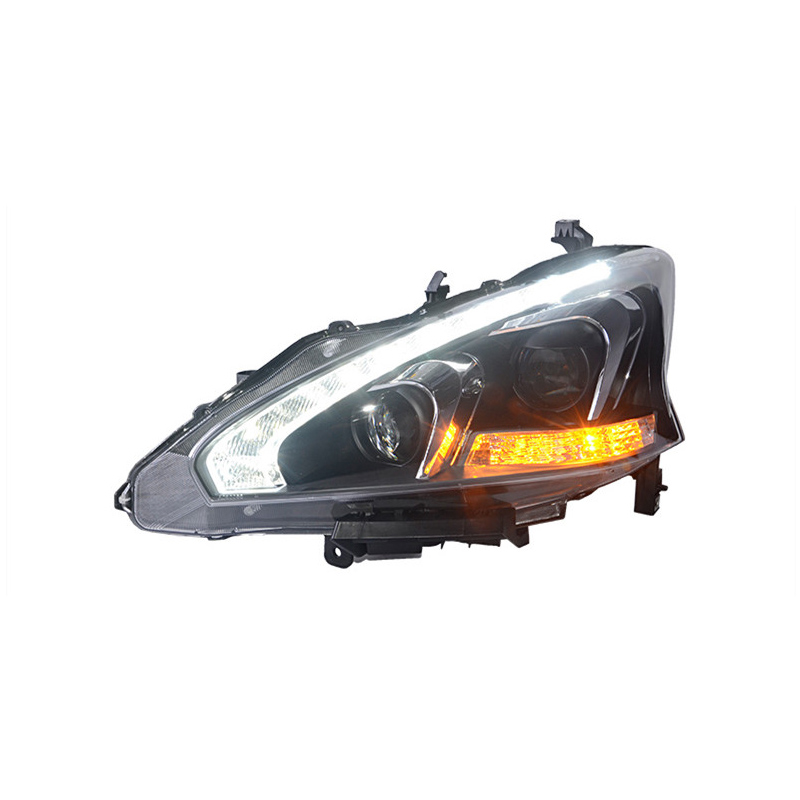 Cars Headlight For Nissan Teana 2013-20 15 Headlights LED DRL Running Lights Bi-Xenon Beam Fog Lights Angel Eyes Auto