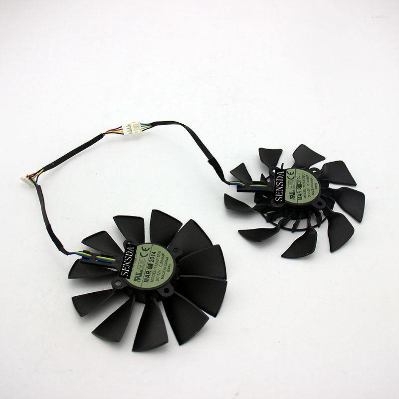 Fans & Coolings Original T129215SU DC 12V 0.5A For GTX760 780 780TI R9 280 290 280X 290X 390 390X GTX970 VGA Card Cooling FanFans
Fans & Coolings Original T129215SU DC 12V 0.5A For GTX760 780 780TI R9 280 290 280X 290X 390 390X GTX970 VGA Card Cooling FanFans