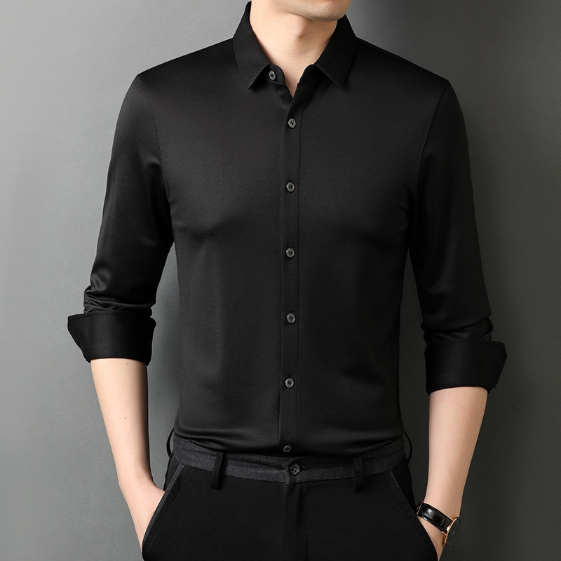 Spring and Autumn Long Sleeve Shirt Men Business Shirts 21597 220322
