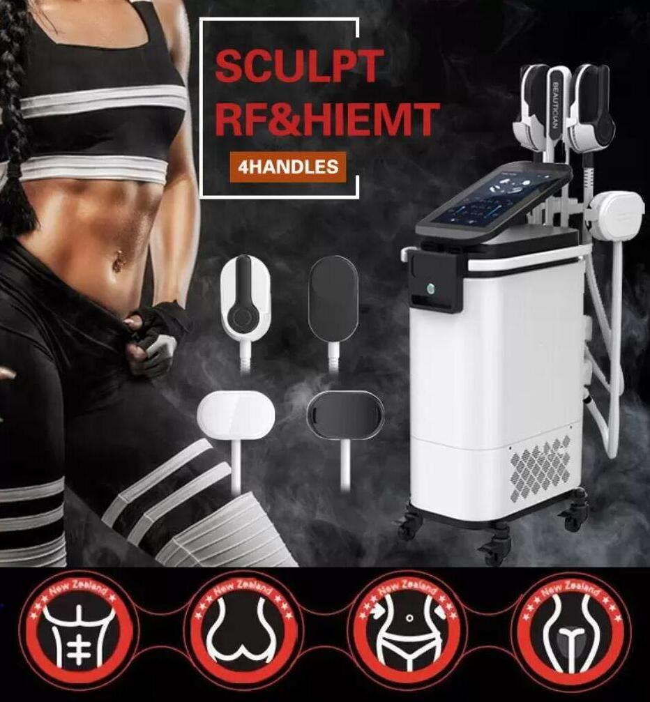Professional sculptor slimming EMslim Neo RF 4 Handles machine shaping EMS Muscle Stimulator electromagnetic fat burning hiemt sculpting beauty equipment with RF
Professional sculptor slimming EMslim Neo RF 4 Handles machine shaping EMS Muscle Stimulator electromagnetic fat burning hiemt sculpting beauty equipment with RF