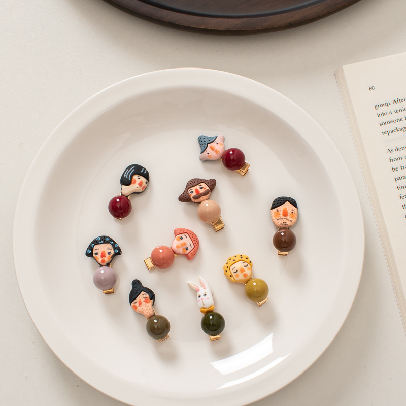 S2889 Fashion Jewelry Cute Funny Little Hair Clip Cartoon Mini Character Duck Beak Clip Women Girl Hair Accessories