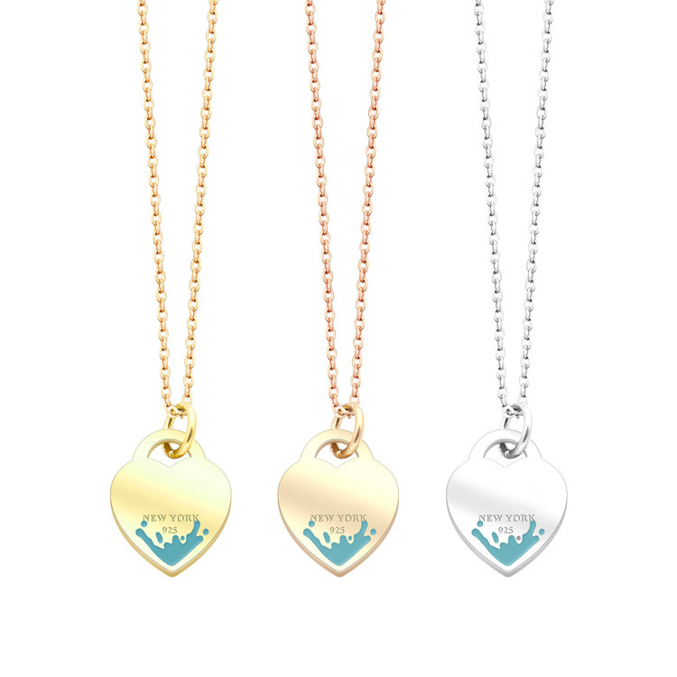 designer LOVE oil drop Pendant necklace women luxury Double Heart Necklaces 925 silver Jewelry as gift with box 001
designer LOVE oil drop Pendant necklace women luxury Double Heart Necklaces 925 silver Jewelry as gift with box 001