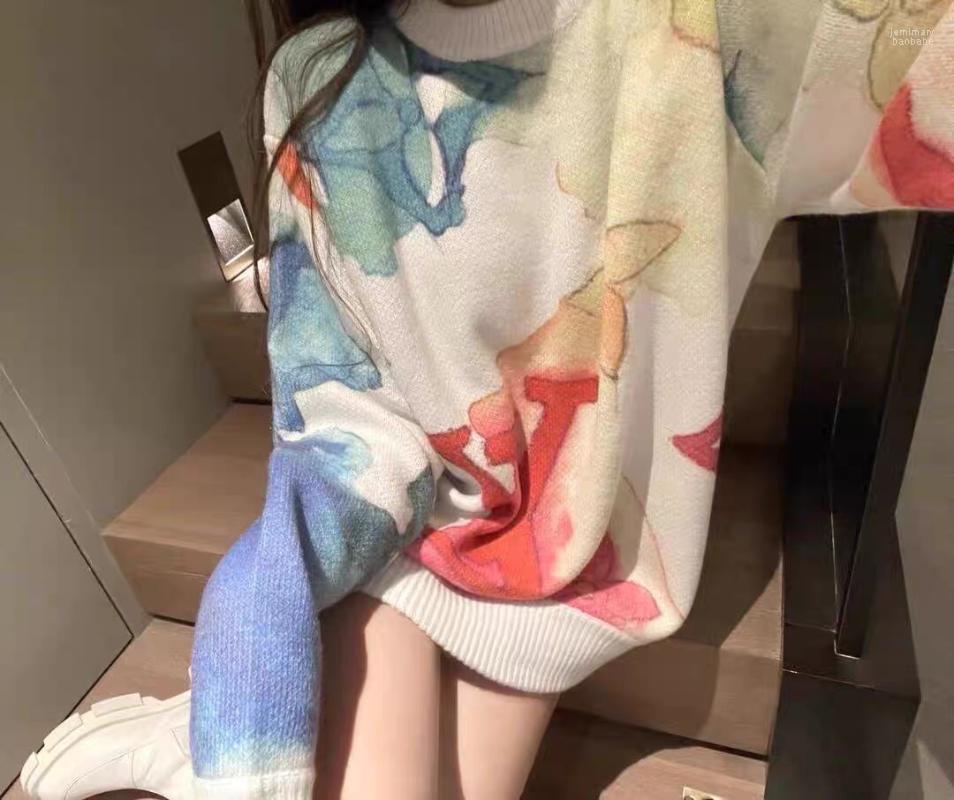 Women's Sweaters Autumn Long-sleeved Pullover Knit Tops Female Drop Watercolor Graffiti Sweater Loose Long Thin Tie-dye Jemi22, Sweaters 13
Women's Sweaters Autumn Long-sleeved Pullover Knit Tops Female Drop Watercolor Graffiti Sweater Loose Long Thin Tie-dye Jemi22, Sweaters 13